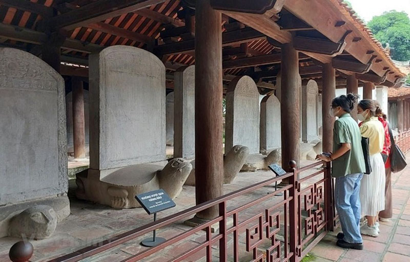 Stelae of Doctors Garden - temple of literature hanoi